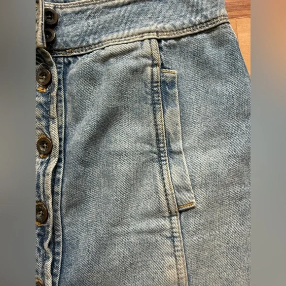 Anthropologie Pilcro And The Letterpress Ruthie Denim Button Front Skirt - Picture 5 of 12